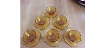 Tasses et sous tasses vintage VERECO