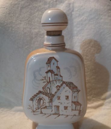 FLACON Ancien Céramique ALB. HANS HANDBEMALT