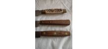 3 anciens couteaux de cuisines 