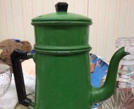 Cafetière émaillée 2 litres 