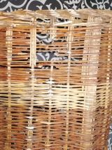 Panier porte buches en osier