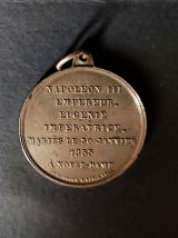 Médaille -1853 - mariage Napoléon III &amp; Eugénie