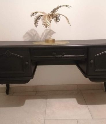 Meuble bas noir 