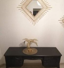 Meuble bas noir 