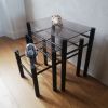Tables gigognes en verre Yves Boutboul