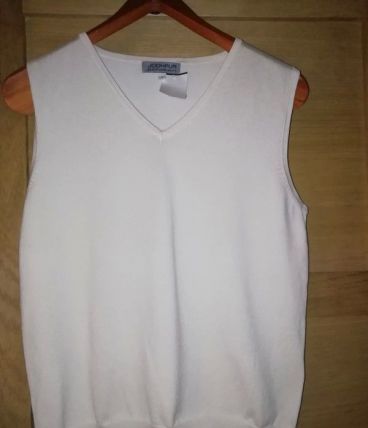 Gilet soie Galeries Lafayette vintage
