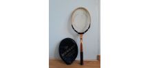 Raquette de tennis Dunlop en bois avec sa housse