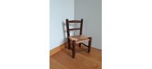 Chaise paillée enfant