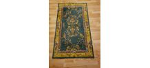 Tapis rectangulaire en laine à motifs