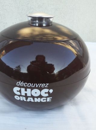 Ancien seau à glaçons publicitaire / Déco vintage