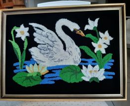 Tableau canevas en point noué