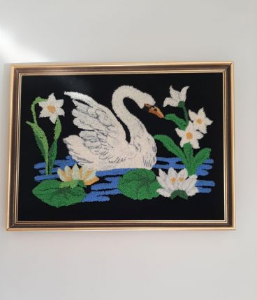 Tableau canevas en point noué