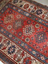 Tapis ancien Caucasien Kazak fait main, 1B758