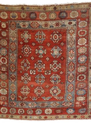 Tapis ancien Turc Melas fait main, 1B759