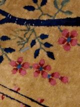 Tapis ancien Chinois Art Deco fait main, 1B761