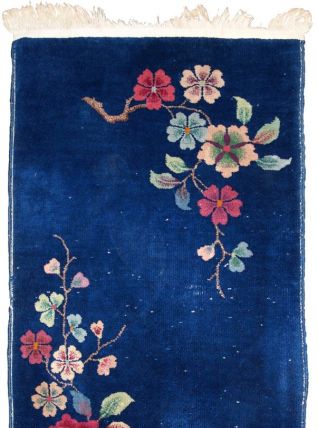 Tapis ancien Chinois Art Deco fait main, 1B763