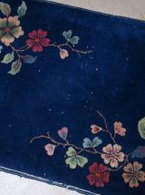 Tapis ancien Chinois Art Deco fait main, 1B763