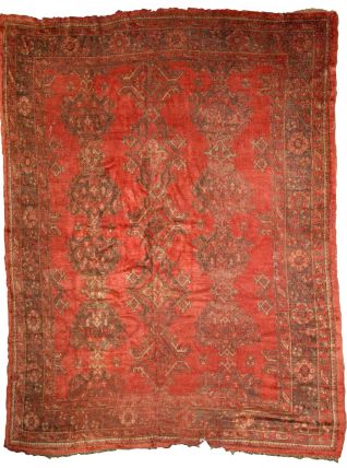 Tapis ancien Turc Oushak fait main, 1B764