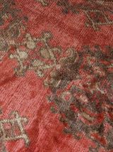 Tapis ancien Turc Oushak fait main, 1B764