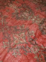 Tapis ancien Turc Oushak fait main, 1B764
