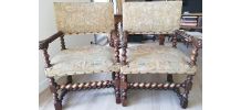 fauteuils de chateau anciens