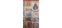 Planche de timbres turcs oblitérés années 60
