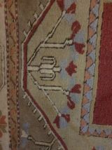 TAPIS Milas pure laine noeud double année 1970 certificat au