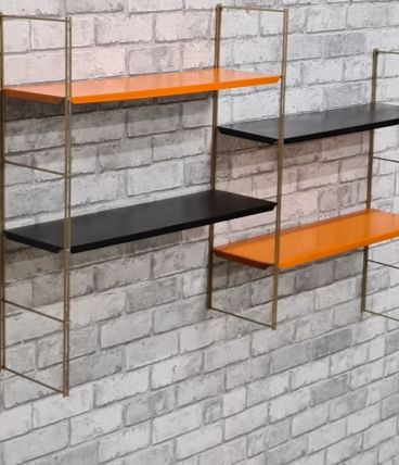 Etagere string style tomado 1960 metal 4 tablett