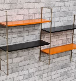 Etagere string style tomado 1960 metal 4 tablett