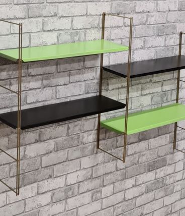 Etagere string style tomado 1960 metal  4 tablettes 3 montan