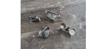 4 miniatures en étain 97% état neuf