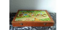 Boite de cubes anciens au sable (Walt Disney)