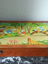 Boite de cubes anciens au sable (Walt Disney)