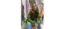 JC DE CASTELBAJAC - PULL CARTOON EN LAINE MERINOS