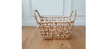 Panier rigide,en jacinthe d'eau