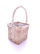 Lot de 2 petit panier/ bougeoir avec contenant en verre, neu