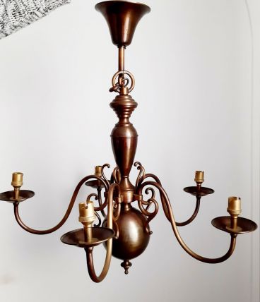 Suspension lustre hollandais 5 branches