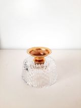 Coupelle en cristal et métal doré