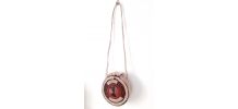 SAC PANIER Africain Rond ,en Raphia
