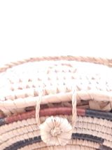 SAC PANIER Africain Rond ,en Raphia