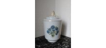 Jolie suspension en opaline (fleurs bleues) 