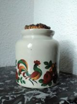 Série de 4 pots de conservation en grès vernissé LML)