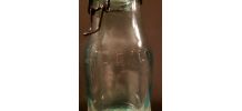 lot de 3 bocaux vintage en verre vert 