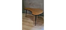 table basse  pied fuseaux  92x72h44  vintage voir photos