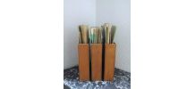 3 casiers de rangement de bureau en bois (vintage)