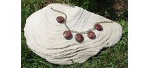 Collier jaspe et perle de cristal