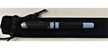 STYLO A PLUME NOIR A FLEURS 
