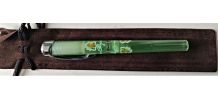 STYLO A PLUME VERT TRANSPARENT 
