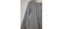 Robe tunique chemise longue décolletée Brigitte Bardot 38 40