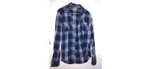 Chemise en flanelle carreaux ecossaise manches longues mixte